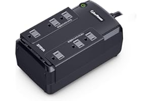 CyberPower 無停電電源装置 (常時商用給電/矩形波出力) 375VA/255W CP375JP ブラック