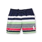 【アウトレット品】 ポロラルフローレン ビッグポニー ボーダー スイムトランクス ネイビーマルチ (男の子12～24か月用) 12M [並行輸入品]