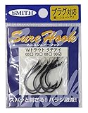 スミス(SMITH LTD) シュアーフック タテアイ W トラウト #4 ブラック