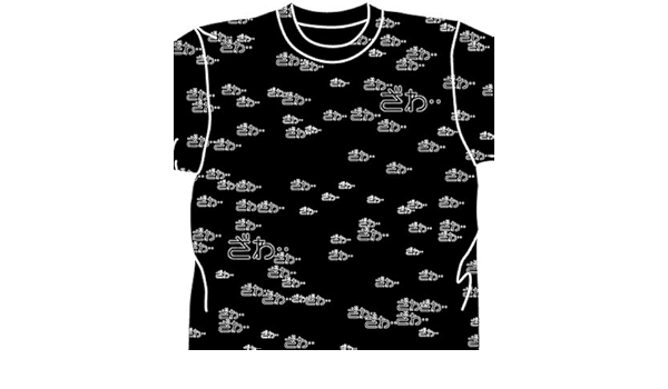 Amazon Co Jp 逆境無頼カイジ ざわざわ全面tシャツ ブラック サイズ L 服 ファッション小物