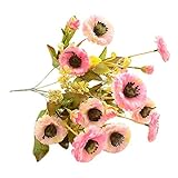 POTOJP 造花 手作り 造花 ヒマワリブーケ 枯れないお花 本物みたい 工芸 高級 贈り 壁掛け 結婚式 誕生会 二次会 お祝い 花束プレゼント インテリア 华道 (PK)