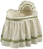 BKB Bassinet Sheet, Damask Delight Chocolate, 15 x 30 by BabyDoll Bedding