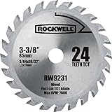 Rockwell RW9231 VersaCut 3-3/8-inch 24T Carbide-tipped Circular Saw Blade [並行輸入品]