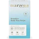Marzena Sensitive Body Wax Strips, 20 Count