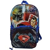 2016 Dc Comics Batman & Superman 16" Backpack with Lunch Bag Set-blue [並行輸入品]