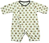 村信 スムース プチカバーオール フットマーク柄 60cm 71663 日本製