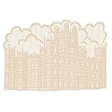 遺産レースDownton Abbey城プレースマット 14 by 20-Inch ブラウン CS-1420C
