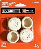 7 / 8で。オフホワイトゴム脚ヒント( 4 -パック)