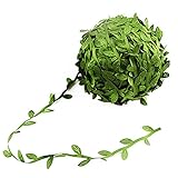 1ロール84ヤードシミュレーション人工フェイクグリーンVines Leaves for DIY GarlandsヘアバンドDecoratingホーム壁ガーデンウェディングパーティー
