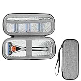 DYGUBOR ジレット 髭剃り収納ケース Gilletteジレット フュージョン5/プロシールド /プログライド5+1シェーバーと替刃 対応（ケースのみ） (グレー)