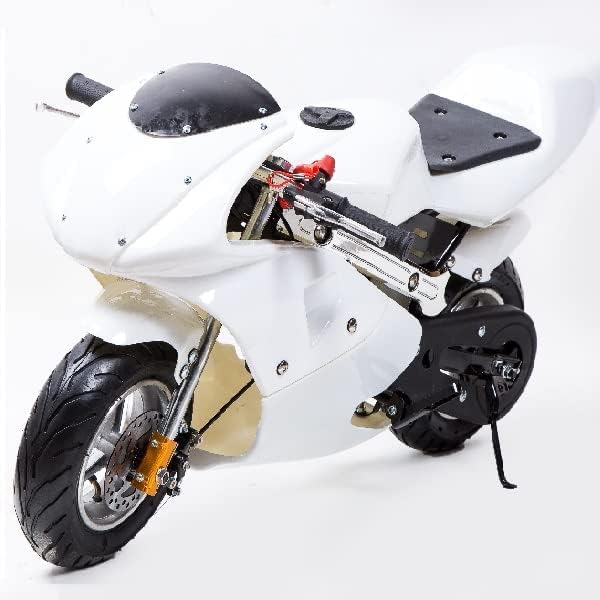 49cc GP 黒白カラーモデル エンジン ポケバイ ポケットバイク 2ストエンジン 混合油使用 - 1