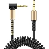 NITIUMI オーディオケーブル 片側L型 ステレオミニプラグ AUXケーブル 3.5mm AUX接続 ヘッドホンケーブル iPhone/iPad/PSP/ホームステレオ/カーステレオ多機種対応 (ブラック 2M)