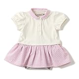 D.fesense サッカーストライプワンピボディ/ 90cm /オフ AP702290290