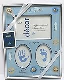 Cudlie! Decor Baby Boy's First Photo Handprint Footprint Frame by Cudlie Accessories LLC