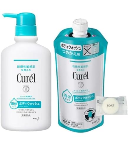 Amazon | 花王 キュレル 泡ボディウォッシュ 本体 480ml + 詰替え