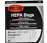 Riccar 8000, 8900 Simplicity Type B Vacuum Cleaner Bags