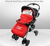 ベビー用 寝袋 ベビーカー フットマフ 多機能 ベビーカーフットマフ あったか 防寒 レッド