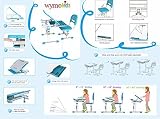 Wymo Kids Ergonomic Adjustable Childrens Desk & Chair With Drawing Paper Roll (Grey) [並行輸入品]