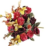 手作りのバラのシミュレーション花の人工花、赤