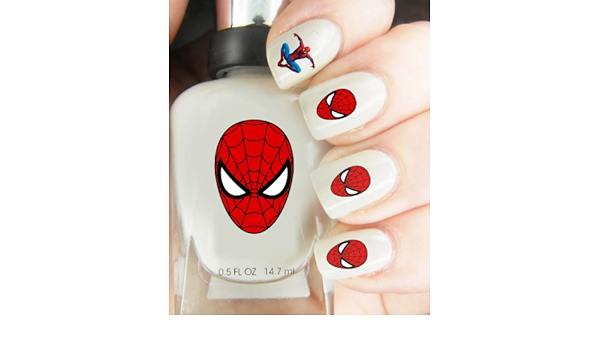Amazon ネイルアートステッカー Nail Sticker Transfers Spiderman スパイダーマン Simply Nail Art シール ステッカー 通販