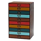 ヤマソロ レターケース A4サイズ用コメット 10段 77-252