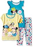 Disney Toddler Girls' 3 Piece Tsum Legging Set Yellow 4t [並行輸入品]