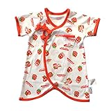 MONICA BABY BLUE ベビー 肌着 スカル MONICAstrawberry コンビ肌着 50cm サイズ レッド コットン 2111521006