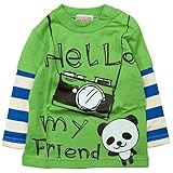 【秋冬春対応】 GARACH(ギャラッチ) 天竺レイヤード長袖Tシャツ 80cm /Gn NO.AH-1631403