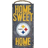 ピッツバーグスティーラーズWood Sign – Home Sweet Home 6 " x12 "