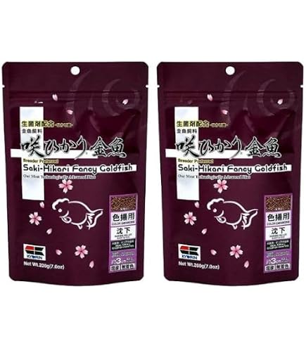 Amazon | 緑 キョーリン 咲ひかり金魚 育成用 沈下 1kg 6袋 金魚の