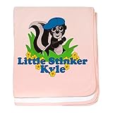 CafePress – Little Stinker Kyle – スーパーソフトベビー毛布、新生児おくるみ ピンク 05647978886832E