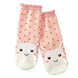 coeur a coeur クルーソックス(9～11/12～14cm) キムラタンの子供服 (66101-8888) ピンク 9～11