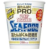 日清 カップヌードル PRO 高たんぱく&低糖質 シーフードヌードル 78g ×12個