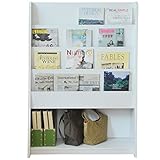 アビライト 日本製 雑誌ラック 幅90 ホワイト MAW-12