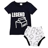 Sylvamorning　ベビー服　子供服　男の子 Tシャツ パンツ ルームウェア パジャマ 上下セット 夏　ボーイズ Tシャツ 短パン　ズボン クッキー ドーナツ ミルク 牛乳ボトル 70 80 9