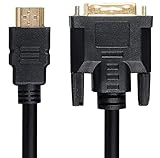 Yデパートセンター55® 金メッキプラグ HDMI-DVI 変換ケーブル 1.35m HDMIオス-DVI-Dオス
