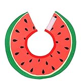 Liebeye 唾液タオル ベビー ソフト コットン 漫画パターン 防水 ビブス 360度回転 スイカ