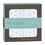 aden + anais (エイデンアンドアネイ) 【日本正規品】 よだれパッド2個セット fluro blue drool pad - 7385