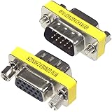 KAUMO VGA延長アダプタ D-Sub15ピン 中継コネクタ つなぎ アナログ オス/メス (1個)