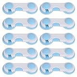 Tinksky の 20 pcs の青い接着子供赤ちゃん子供の安全キャビネットのドア冷蔵庫の引き出しの食器棚ロック