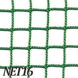 サイズオーダー/JQ/防鳥ネット・防球ネット【NET16】/巾401～500cm×丈401～500cm/グリーン/440T（400ｄ）/60本　25mm目