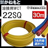 富士電線 70000-234 溶接用WCT キャプタイヤ 22SQ カラー 30m 赤色