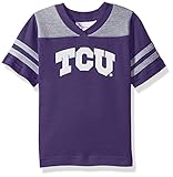 NCAA TCU Horned Frogs幼児用男の子サッカーシャツ、パープル、4