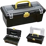 ツールボックスアートボックス釣りタックル耐久性プラスチック12インチ