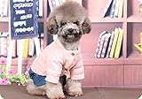 犬服　ペット服　犬洋服　クリスマスペット服 (L, ピンク)
