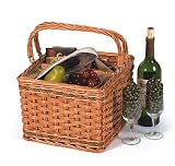 Picnic Plus PSB-104 Willow Tivoli Insulated Wine Basket