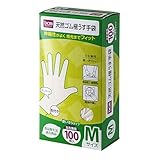 天然ゴム 極うす 手袋 HI06T81 M 100枚入 M