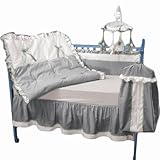 Baby Doll Bedding Regal Crib Set, Grey by BabyDoll Bedding
