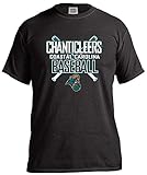 NCAA Coastal Carolina Chanticleers Baseball Bats半袖快適カラーTシャツ、スモール、ブラック