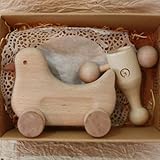 箱セット（どうぶつ木のくるま　おしゃぶりカタカタ）あひる